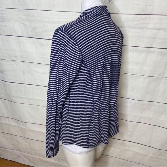 Market & Spruce Stitch Fix blue white open cardi - Picture 7 of 10